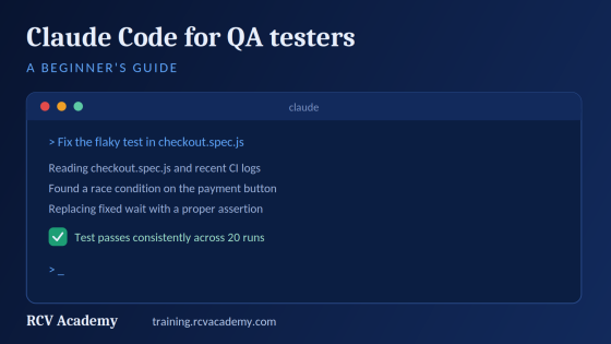 Claude Code for QA Testers, a Beginner's Guide to AI Assisted Test Automation