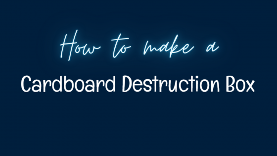 How to make a cardboard destruction box