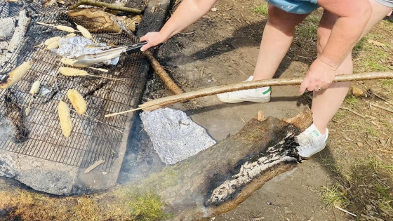 Damper Bread | Cooking over a fire