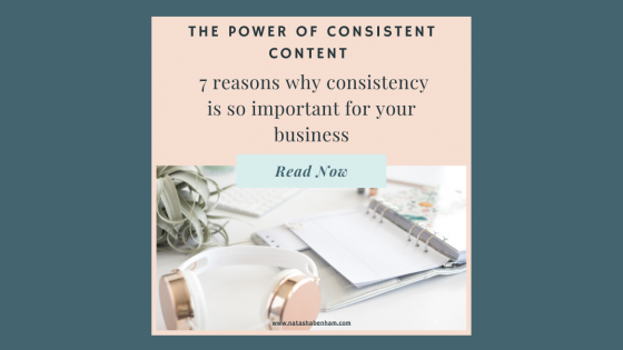 The power Of Consistent Content