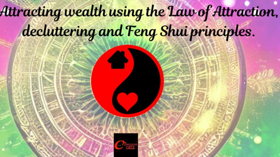 Attracting wealth using the Law of Attraction, decluttering and Feng Shui principles.