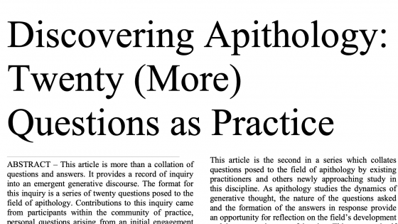 Aspects of Apithology