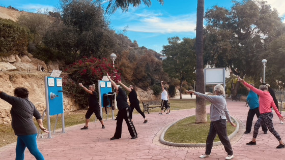 Coaching the Finnish Health Practice Asahi Nordic in Costa del Sol, Spain