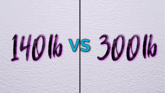 The true difference between watercolor paper weights. Which is best?