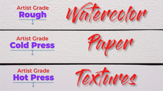 How to choose the best watercolor paper texture for you.