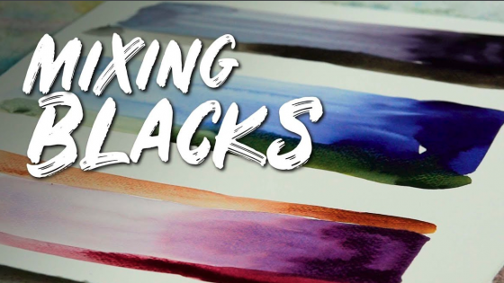How to mix rich watercolour blacks for more harmonious paintings