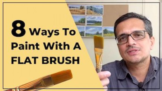 8 Ways To Paint With A Flat Brush (For Beginners)