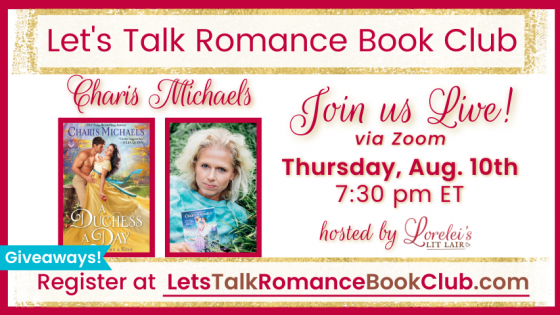 Let's Talk Romance Books with Charis Michaels, plus Giveaways!