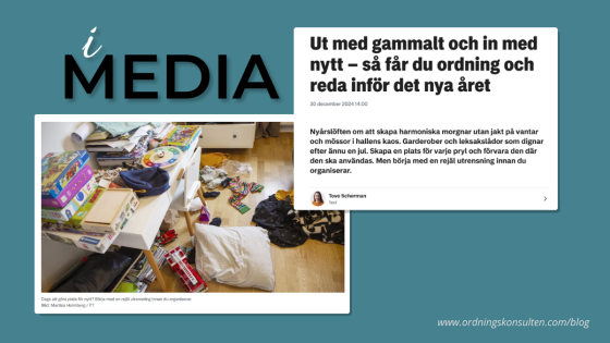 Ut med gammalt och in med nytt – så får du ordning och reda inför det nya året!