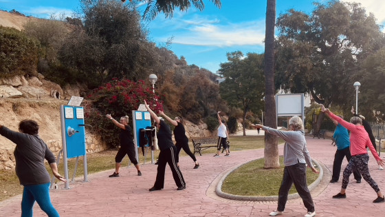 Coaching the Finnish Health Practice Asahi Nordic in Costa del Sol, Spain