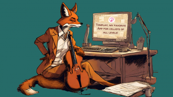 Tomplay, my favorite App for cellists of all levels!