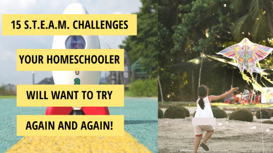 15 S.T.E.A.M. Challenges Your Homeschooler Will Want to do Again and Again!