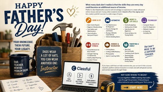 Dads: Turn Your Skills Into Extra Income This Father's Day