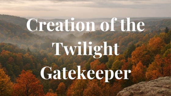 Twilight Gatekeeper: Woodland Fox Artwork at Twilight