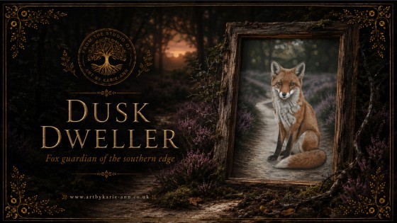 Dusk Dweller: Golden Fox Artwork of the Woodland Realm’s Southern Threshold