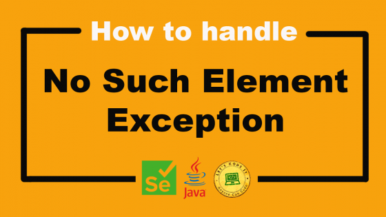 No Such Element Exception
