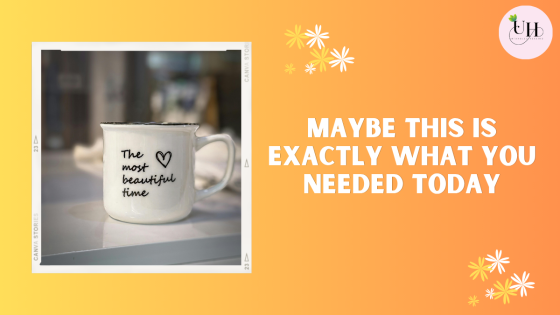 Maybe this is exactly what you needed today