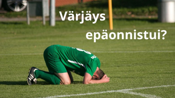 Miksi kasviväri ei tarttunut?