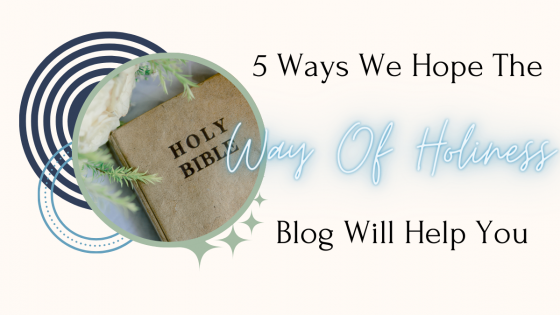 5 Ways We Hope The Way Of Holiness Blog Will Help You