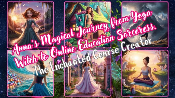 The Enchanted Course Creator: Anna's Magical Journey from Yoga Witch to Online Education Sorceress.