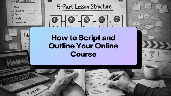 How to Script and Outline Your Online Course Lessons (Fast + Clear Structure)
