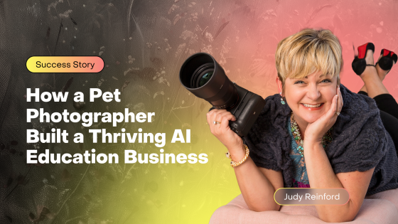 Judy Reinford: How a Pet Photographer Built a Thriving AI Education Business with Zenler