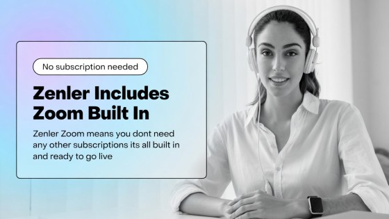Zenler Includes Zoom Built In - No Separate Subscription Needed