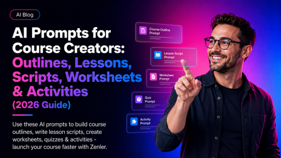 AI Prompts for Course Creators: Outlines, Lessons, Scripts, Worksheets & Activities (2026 Guide)