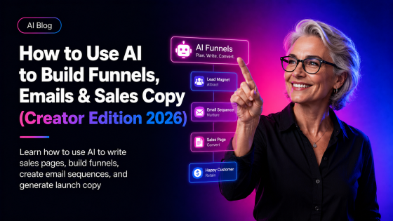 How to Use AI to Build Funnels, Emails & Sales Copy (Creator Edition 2026)