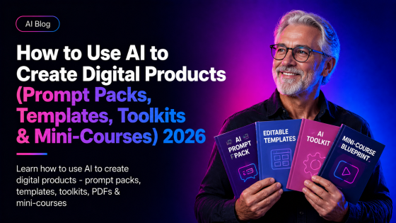 How to Use AI to Create Digital Products (Prompt Packs, Templates, Toolkits & Mini-Courses) 2026