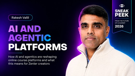 Rakesh Vallil at Zenler AI Summit 2026 - Zenler AI Agents and the Future of Course Platforms