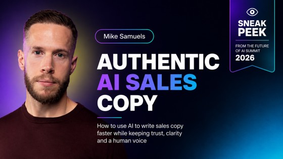 Mike Samuels at Zenler AI Summit 2026 — Authentic AI Sales Copy for Course Creators
