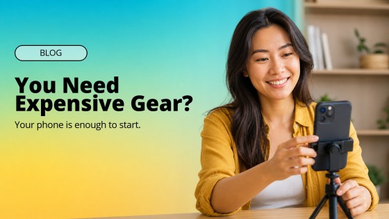 You Need Expensive Gear? Your Phone Is Enough To Start