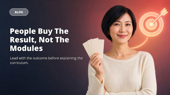 People Buy The Result, Not The Modules