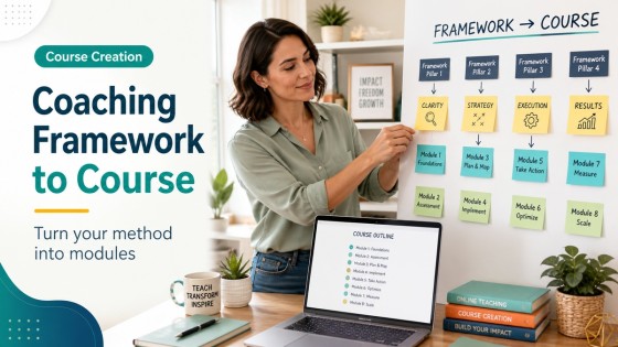 How to Turn a Coaching Framework Into a Sellable Online Course