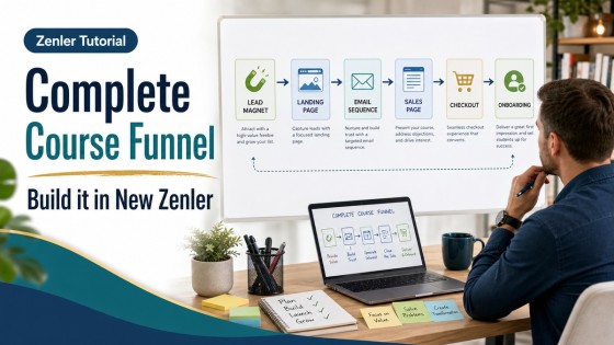 How to Build a Complete Course Funnel in New Zenler