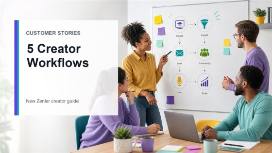 How New Zenler Creators Build, Launch, and Scale: 5 Workflow Examples