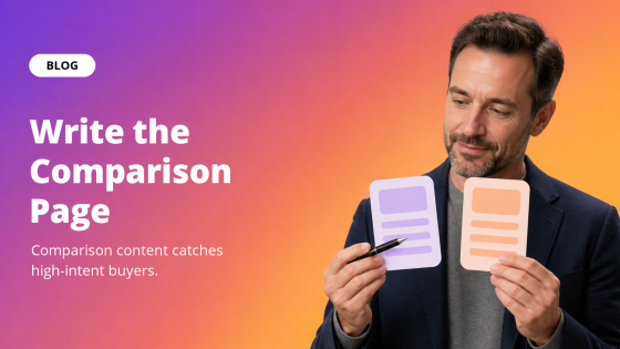 Write the Comparison Page