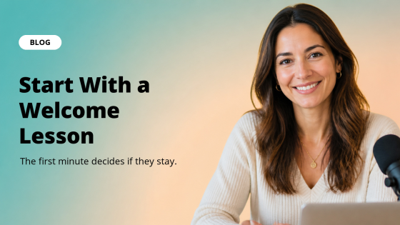 Start With a Welcome Lesson