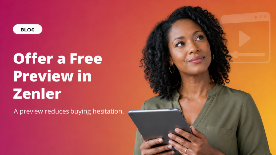 Offer a Free Preview in Zenler