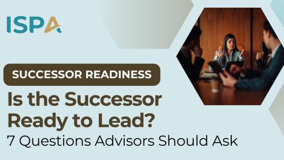 Is the Successor Ready? A Successor Readiness Assessment in 7 Questions