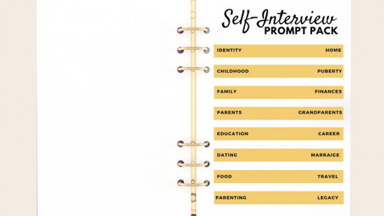 Why doesn't the journal include questions/prompts printed in the book?