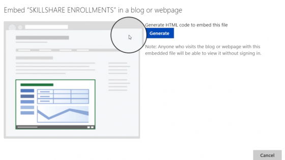 Embed Excel Into Your Website