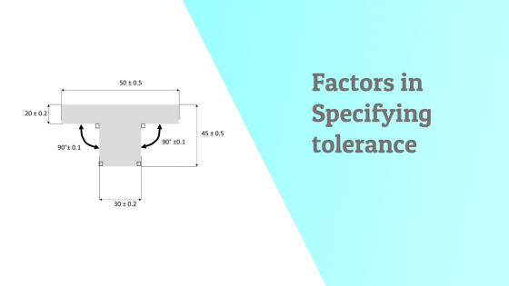 Specifying tolerance for a dimension