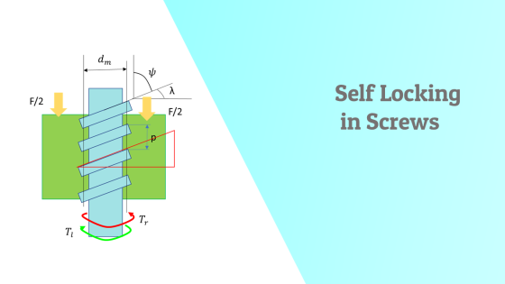 Self Locking in Screws