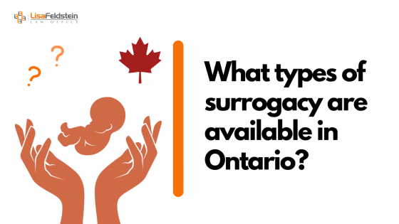 What types of surrogacy are available in Ontario?