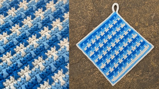 Textured Pot Holder - Free crochet pattern revisted
