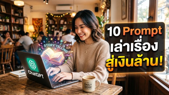 10 คำสั่ง ChatGPT Storytelling ขั้นเทพ ช่วยเขียนเล่าเรื่องให้ขายดีจนต้องบอกต่อ