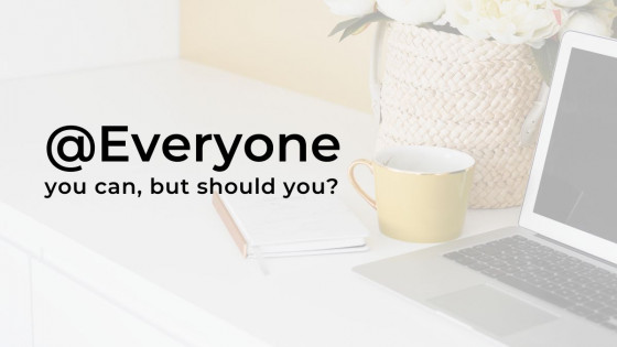 @Everyone - You can, but should you?