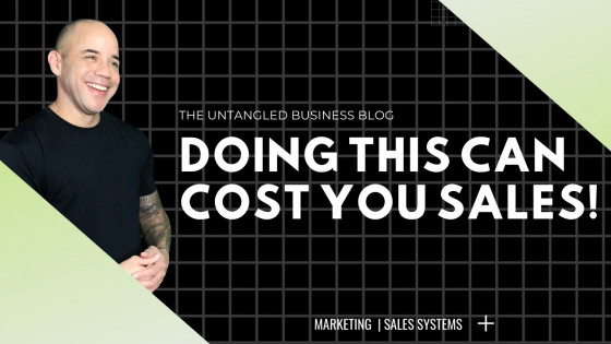 Doing THIS Can Cost You Sales